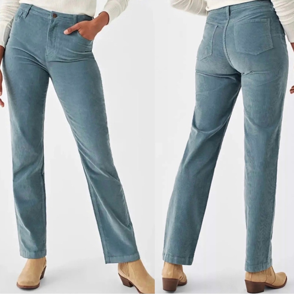 Faherty Stretch Cord Julianne Pant Blue